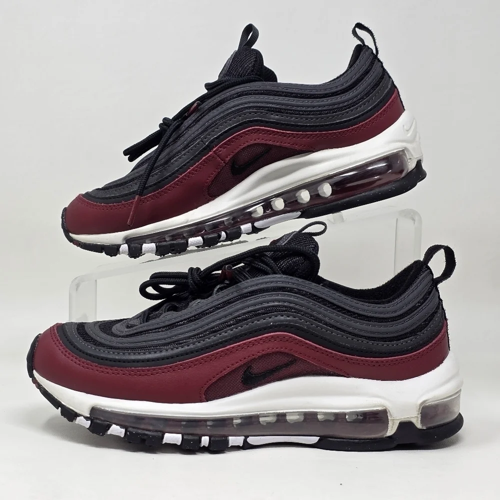 Nike Air Max 97 Team Red Antracite Black Shoes 921522-600 Size 4Y/Women's 5.5